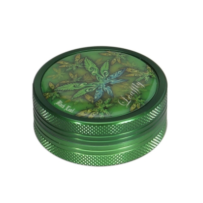 BL Grinder 2-part Leaffly green - алуминиумски грајндер со два дела