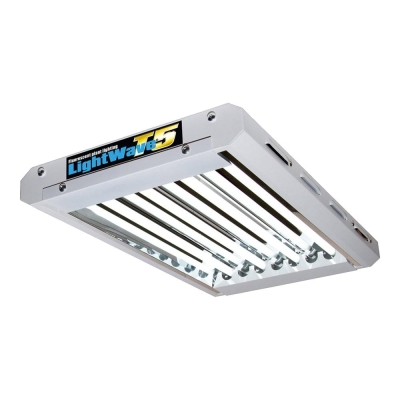 Llambë CFL LightWave T5 48-HO 432 W / 4 këmbë me 8 tuba (1200 mm x 660 mm x 60 mm)